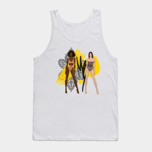 Fashion illustration. Models. Fashion designer Tank Top